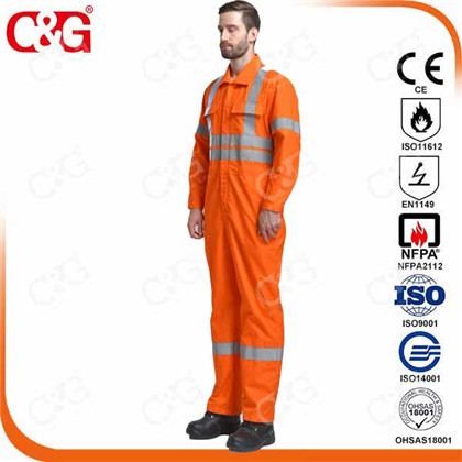 5 6 cal /cm2 flame resistant and arc flash coveralls