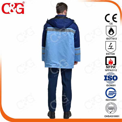 100 cotton fire resistant arc flash fabric on