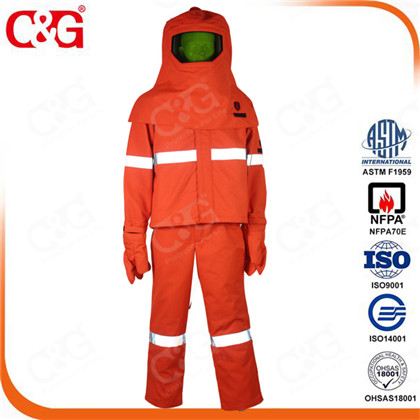100 cotton orange flame resistant safety